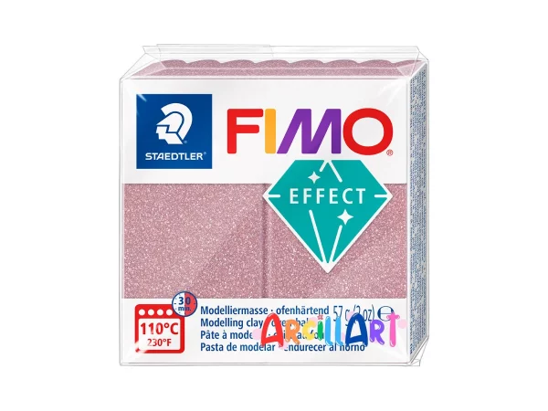arcilla polimérica fimo effect oro rosa 56g