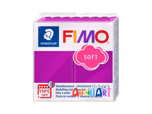 arcilla polimérica fimo soft violeta purpura 57g