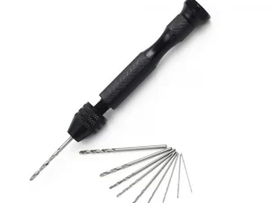 Taladro manual negro para joyería