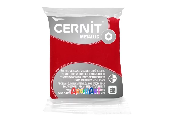 Cernit Metallic Rojo