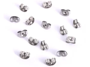 Cierre pendientes acero inox 20 uds