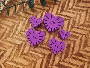Pack Guías para aros Corazón