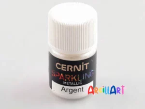 Polvos Mica Plata Metálico Cernit