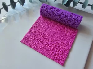 Rodillo Textura Encaje Floral