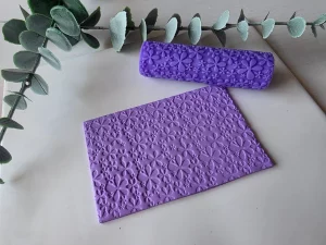 Rodillo Textura Florecitas