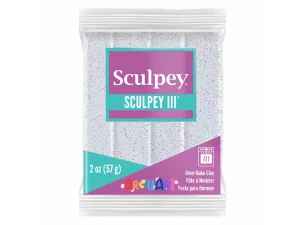 Sculpey lll Blanco Glitter