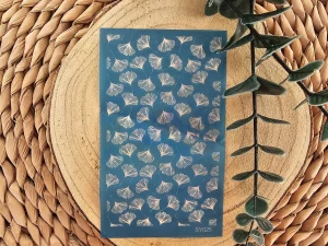 Silk Screen Hoja de Ginkgo