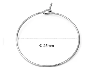 aro 25mm acero inox 20uds