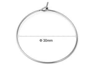 Aros 30mm acero inox 20 uds