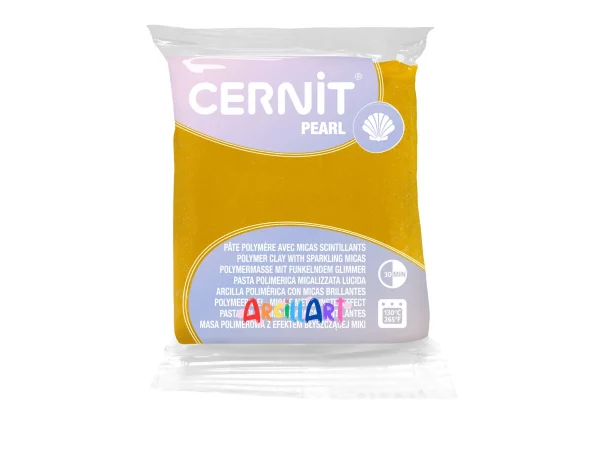 arcilla polimérica cernit pearl amarillo