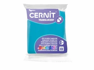 cernit translucent azul turquesa