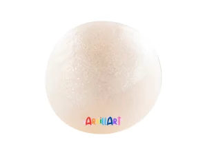 arcilla polimérica cernit translucido blanco glitter