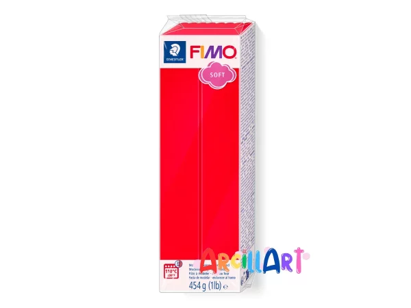 arcilla polimérica fimo soft rojo indio 454g