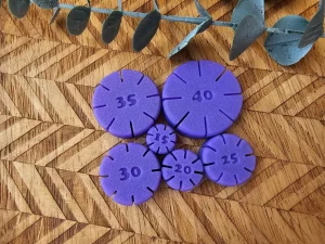 Herramientas para modelar arcilla 1 pack guías para aros