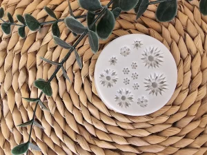 molde de silicona flores