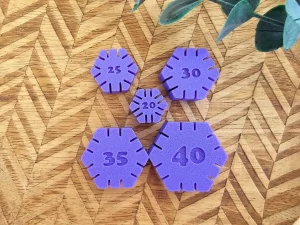 pack guías para aros hexágono