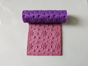 rodillo textura celestial para arcilla polimérica