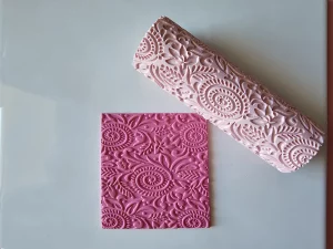 rodillo textura floral