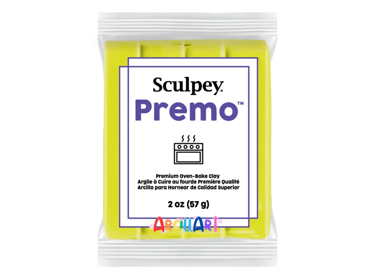 Sculpey Premo Amarillo Fluorescente 1 Sculpey Premo Amarillo Fluorescente